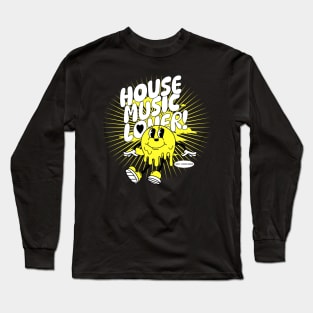 HOUSE MUSIC  - Lover Melting Mascot (yellow/white) Long Sleeve T-Shirt